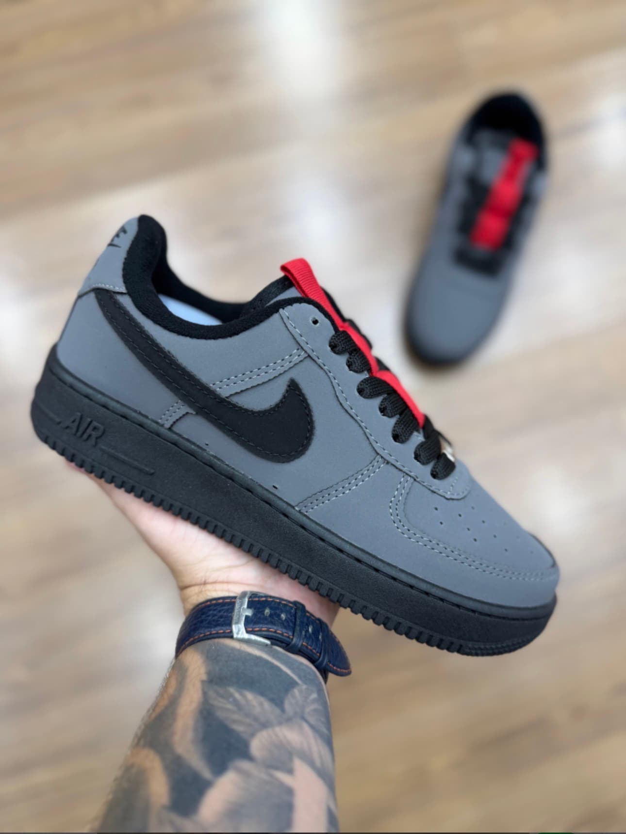 Nike Air Force Nobuck Grafite